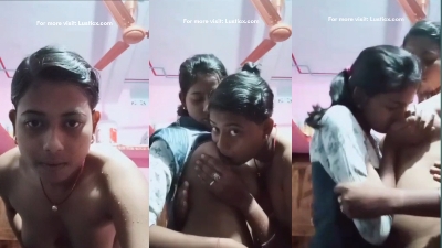 Do Beheno Ne Band kamre Me Ek Dusre Ke Boobs Chuse